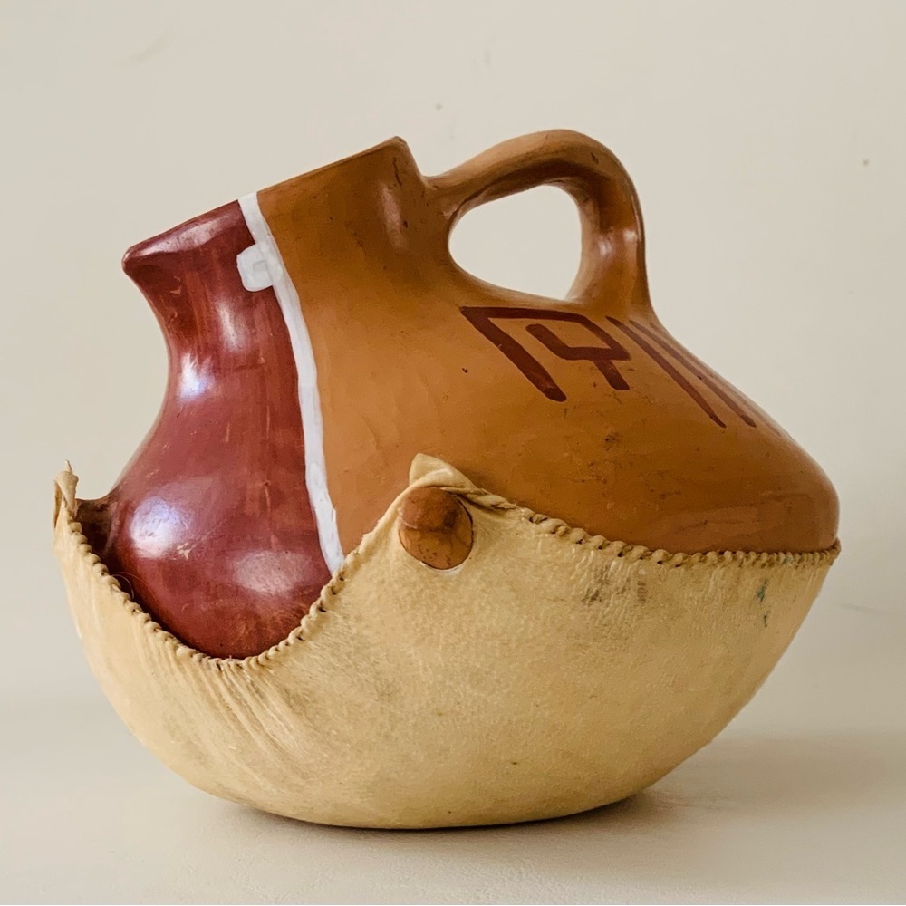 Vintage hand made pottery pot